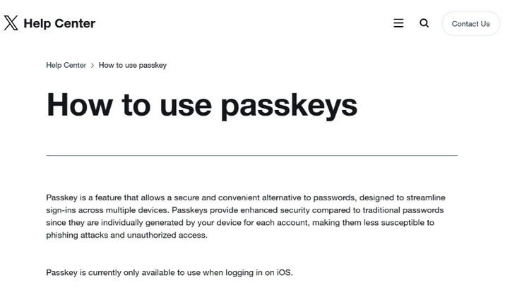 郊区苹果维修店铺分享iOS用户如何通过通行密钥(Passkey)登录 