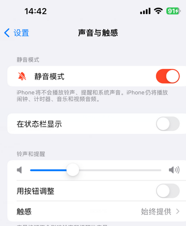 郊区苹果15Pro维修网点分享iPhone15Pro系列机型中隐藏静音图标 